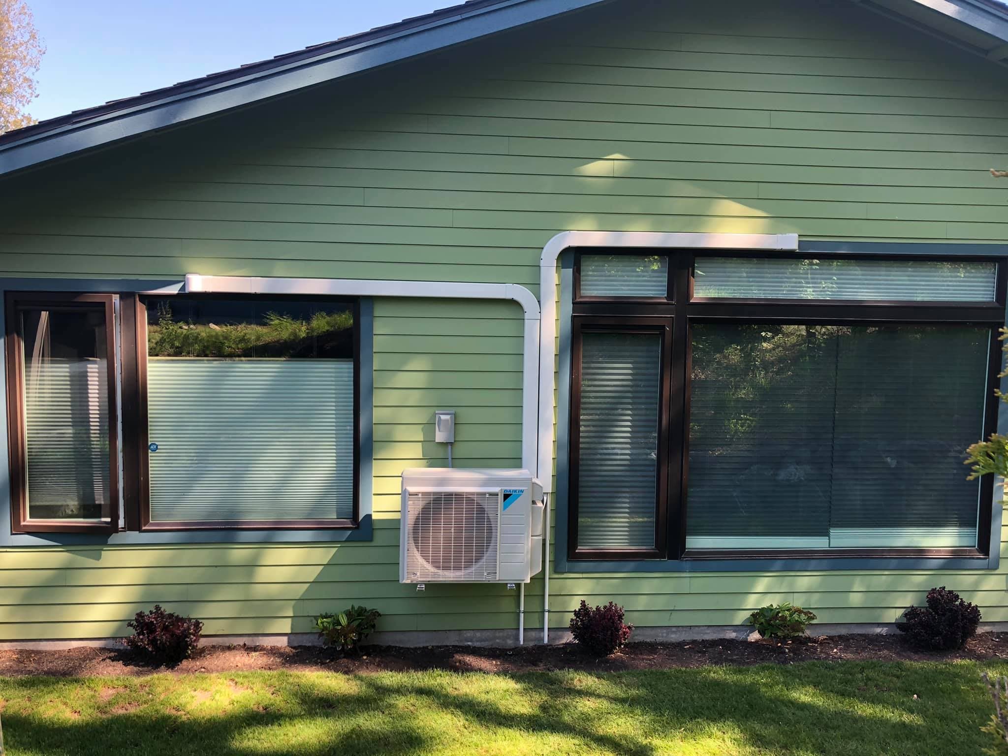 An outdoor condenser unit