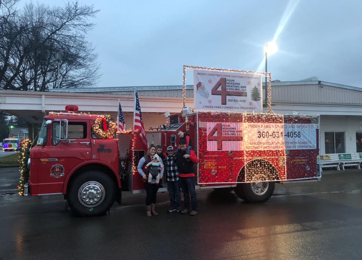Four seasons heating and cooling ready for a parade